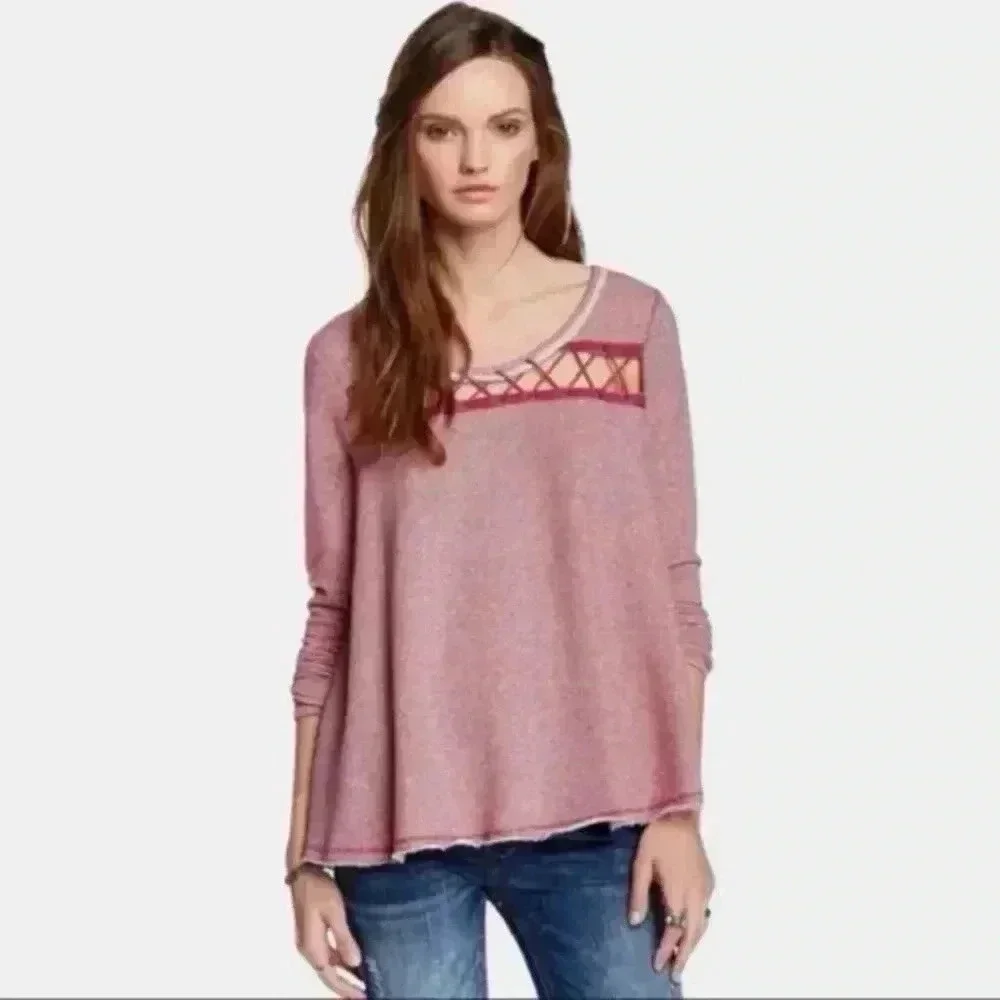 NWT free people Lacey love sweater size small
